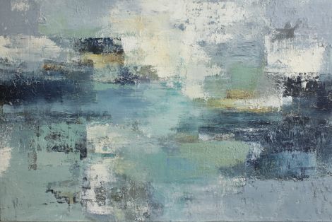 Tidal Reflections in Muted Blue