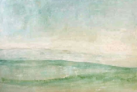 Serene Horizon in Soft Green