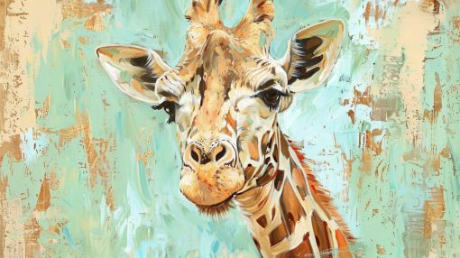 Gentle Giraffe in Golden Light