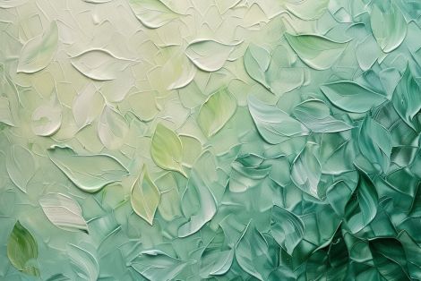 Verdant Leaves in Textured Layers