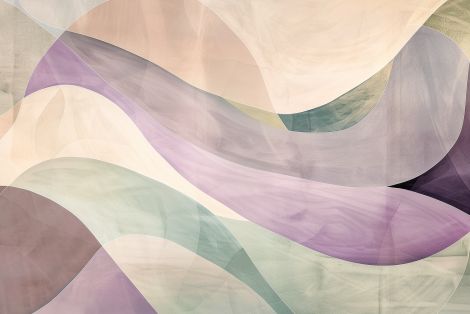 Flowing Silk Waves in Muted Tones