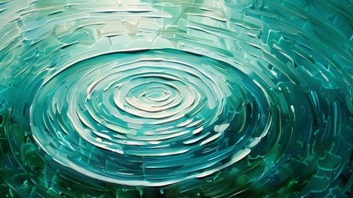 Teal Ripples in Tranquil Waters