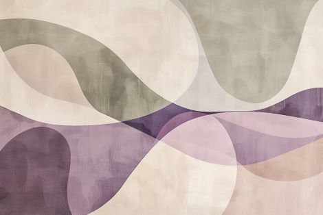Flowing Curves in Muted Lavender