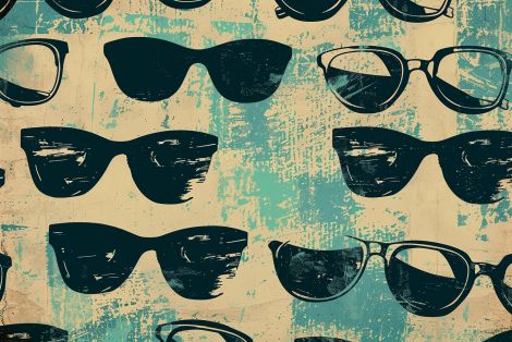 Retro Shades in Pop Culture Style