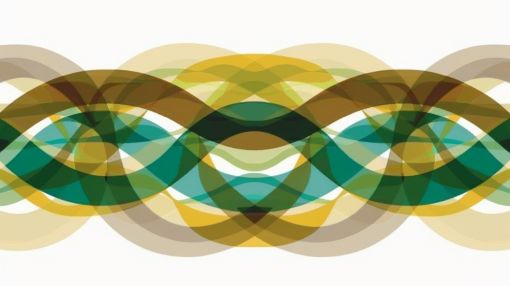 Flowing Waves of Emerald and Gold
