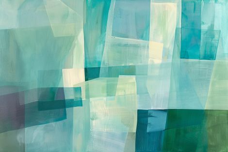 Translucent Layers of Aqua Serenity