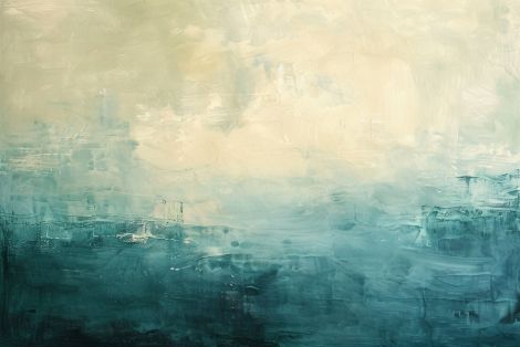 Tidal Calm in Blue and Cream